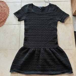 Fun Drop-Waist Short Sleeve Sweater Dress Womens Size M